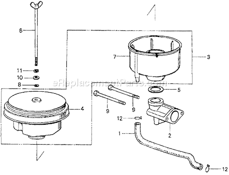 Page B Diagram and Parts List for G80 Type Q1 - VIN# -1000009-1054008 Honda Engine