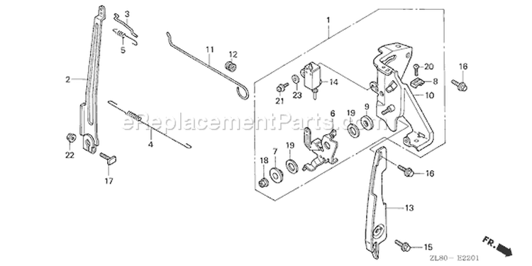 Page D Diagram and Parts List for GC160 Type QHAJ - VIN# GCAH-1000001-9999999 Honda Engine