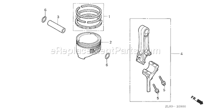 Page N Diagram and Parts List for GC135 Type VXA - VIN# GCAJ-1000001-9999999 Honda Engine
