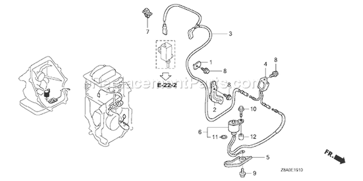 Page N Diagram and Parts List for GC160LA Type VXA - VIN# GCAHA-3599750-8000000 Honda Engine