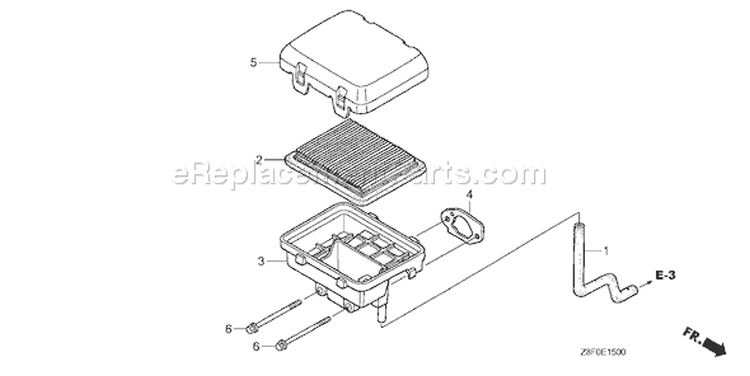 Page A Diagram and Parts List for GC160LE Type VXA - VIN# GCABE-1000001 Honda Engine