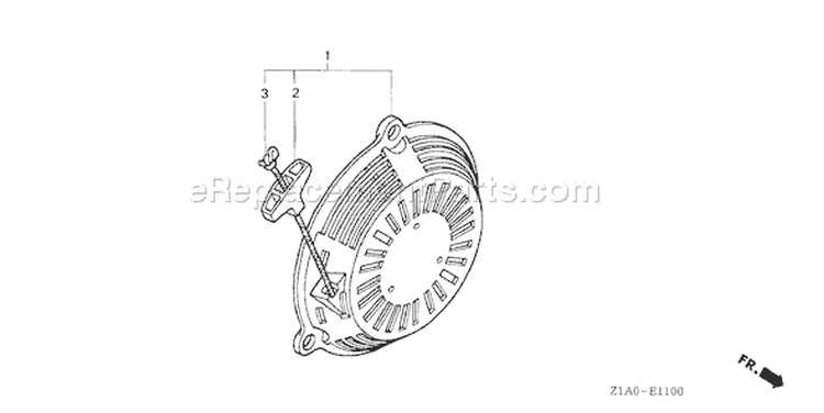 Page N Diagram and Parts List for GC190A Type MHA2 - VIN# GCAAA-1000001-1496156 Honda Engine