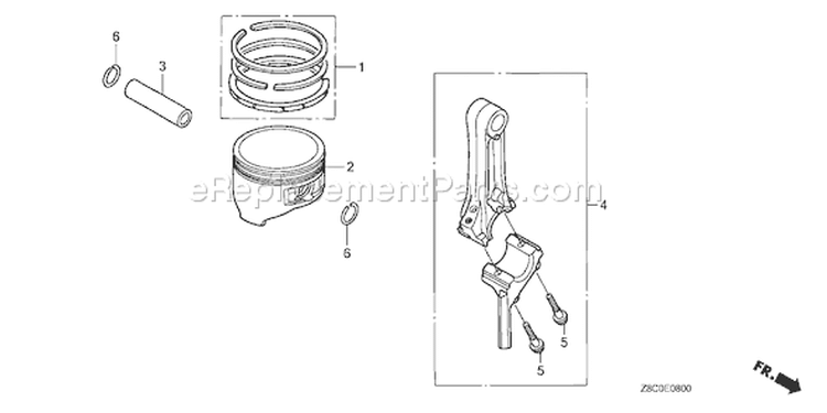 Page N Diagram and Parts List for GC190LA Type MHA2 - VIN# GCAAA-1496157-8000000 Honda Engine