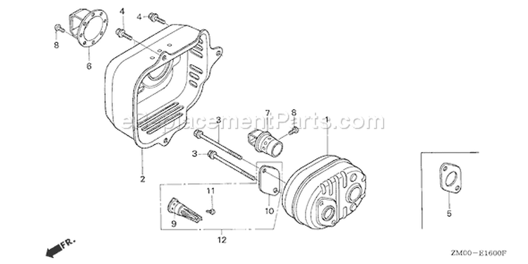 Page L Diagram and Parts List for GCV160A Type RTL1 - VIN# GJAEA-1000001 Honda Engine