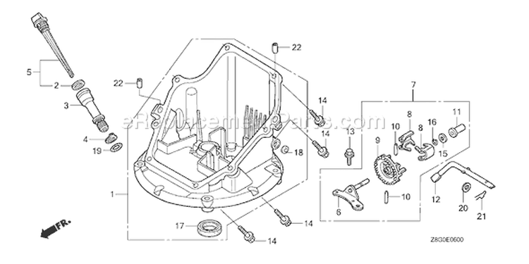 Page K Diagram and Parts List for GCV160LE Type N7A1 - VIN# GJAAE-1000001 Honda Engine