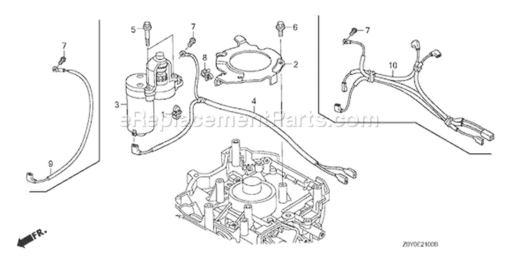 Page N Diagram and Parts List for GCV190A Type E1A2 - VIN# GJAAA-8000001-9999999 Honda Engine