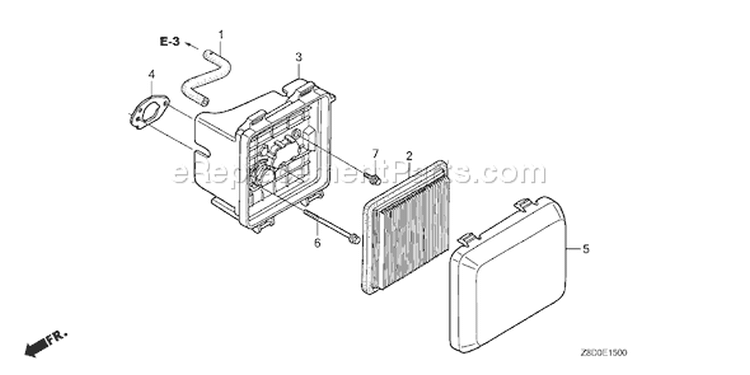 Page A Diagram and Parts List for GCV190LA Type N5AP - VIN# GJAAA-1607129 Honda Engine