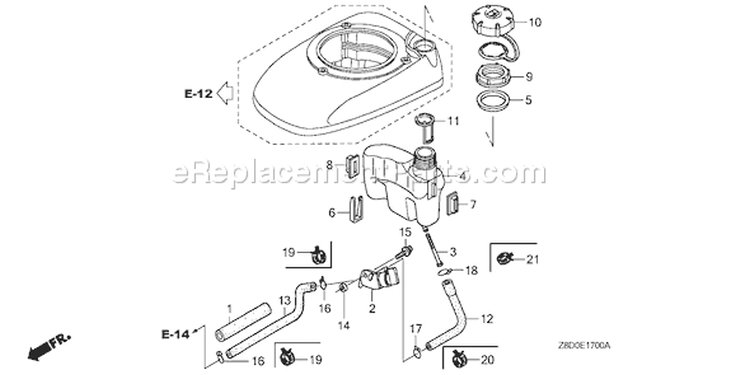 Page I Diagram and Parts List for GCV190LA Type N5AP - VIN# GJAAA-1607129 Honda Engine