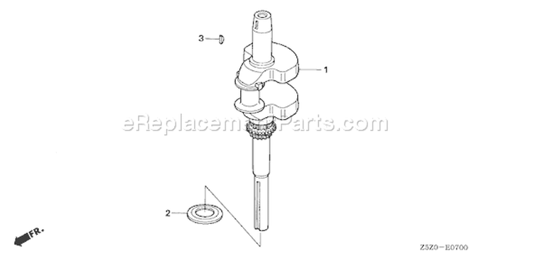 Page E Diagram and Parts List for GCV520U Type SEE4 - VIN# GJABK-1000001 Honda Engine
