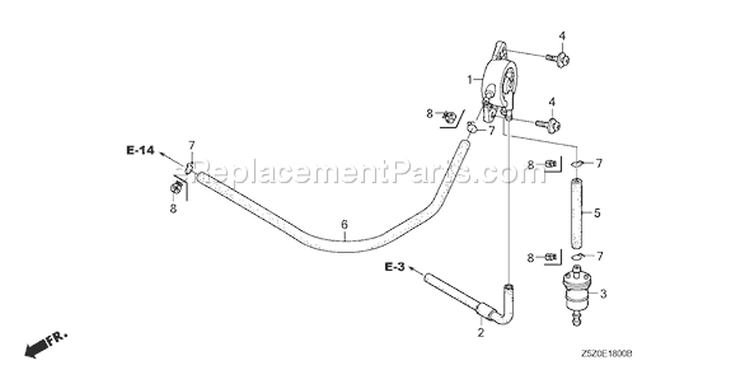 Page I Diagram and Parts List for GCV520U Type SEE4 - VIN# GJABK-1000001 Honda Engine