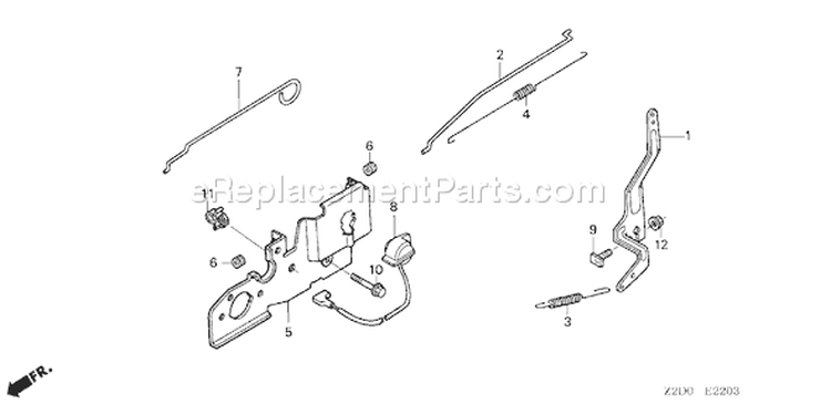 Page D Diagram and Parts List for GSV190A Type N5AF - VIN# GJACA-1000001 Honda Engine