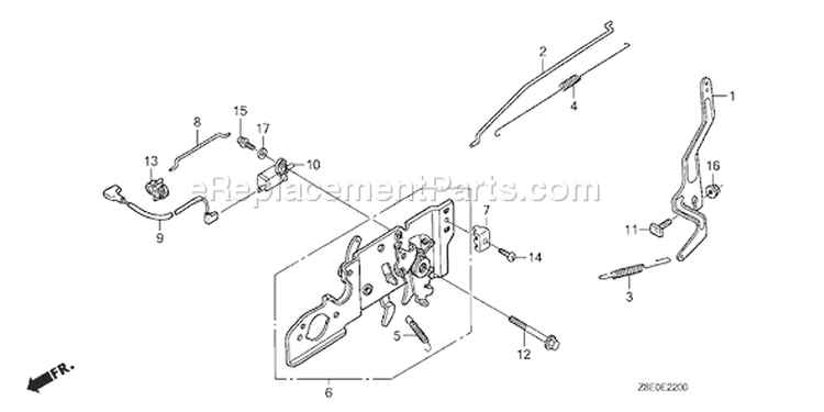 Page D Diagram and Parts List for GSV190LA Type N1L - VIN# GJACA-1035731 Honda Engine