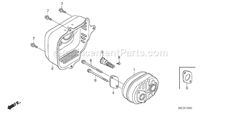 Page L Diagram and Parts List for GSV190LA Type S3A - VIN# GJACA-1035731 Honda Engine