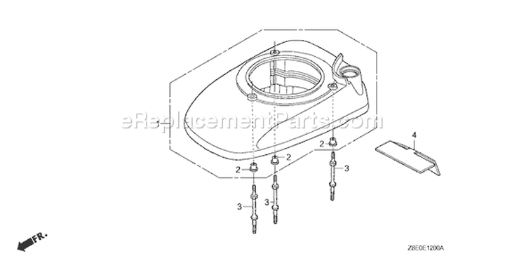 Page H Diagram and Parts List for GSV190LA Type S3A - VIN# GJACA-1035731 Honda Engine