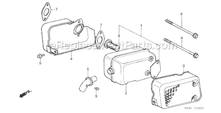 Page J Diagram and Parts List for GV200 Type N10 - VIN# -1000001-1215266 Honda Engine