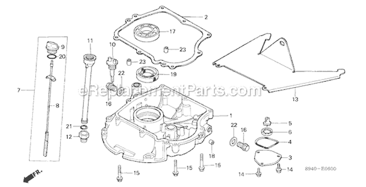 Page K Diagram and Parts List for GV200 Type N10 - VIN# -1000001-1215266 Honda Engine