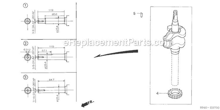 Page D Diagram and Parts List for GV200 Type N10 - VIN# -1000001-1215266 Honda Engine