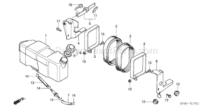 Page I Diagram and Parts List for GV35 Type A2 - VIN# -1000001-1015927 Honda Engine