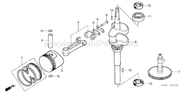 Page D Diagram and Parts List for GV35 Type N2 - VIN# -1000001-1025027 Honda Engine