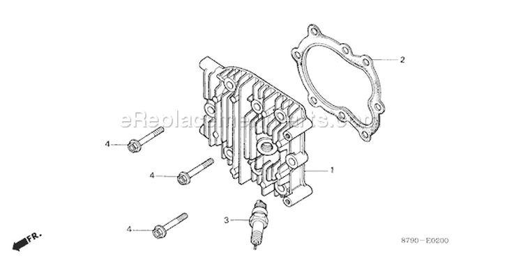 Page F Diagram and Parts List for GV35 Type N2 - VIN# -1000001-1025027 Honda Engine