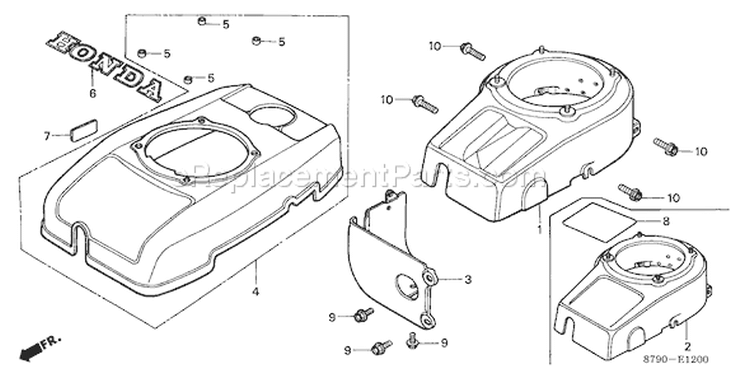 Page G Diagram and Parts List for GV35 Type N2 - VIN# -1000001-1025027 Honda Engine
