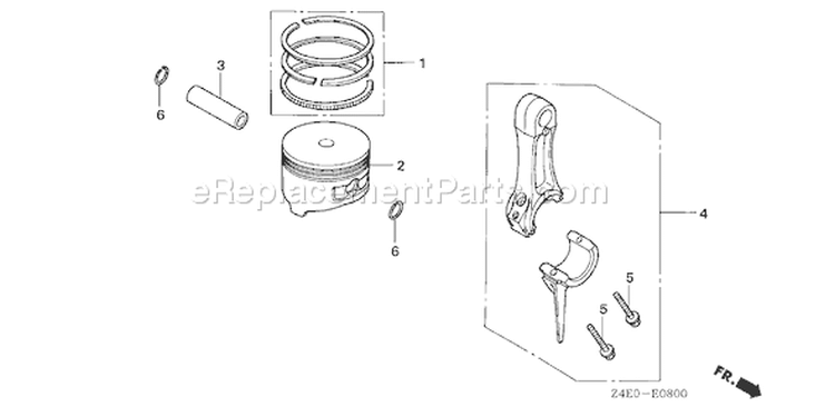 Page N Diagram and Parts List for GX100U Type KRS2 - VIN# GCAGK-1000001 Honda Engine