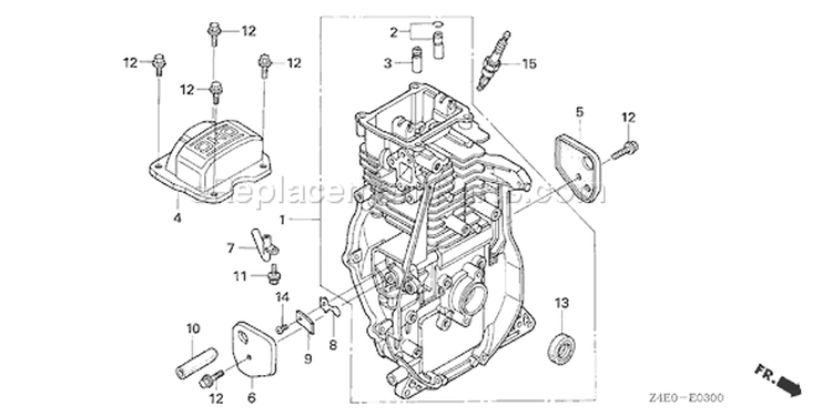 Page G Diagram and Parts List for GX100U Type KRS2 - VIN# GCAGK-1000001 Honda Engine