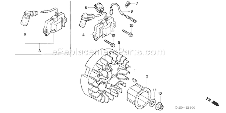 Page I Diagram and Parts List for GX100U Type KRS2 - VIN# GCAGK-1000001 Honda Engine