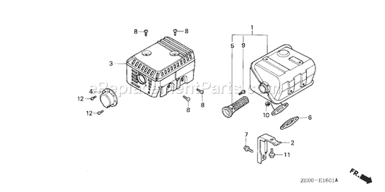 Page N Diagram and Parts List for GX110 Type QXC - VIN# -1000001-2454428 Honda Engine