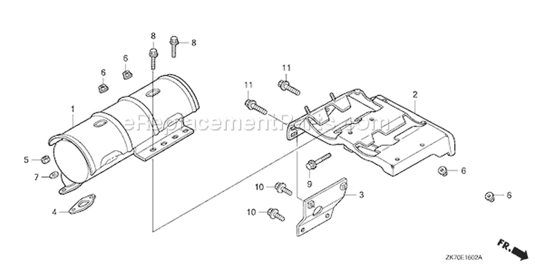 Page N Diagram and Parts List for GX120K1 Type KRS6 - VIN# GC01-4300001-9099999 Honda Engine