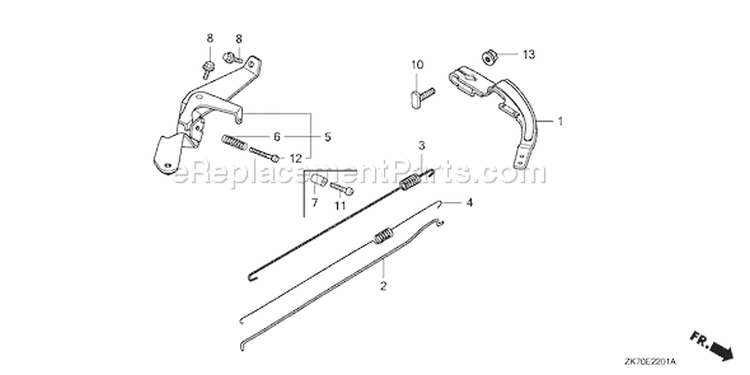 Page D Diagram and Parts List for GX120K1 Type VPM4 - VIN# GC01-4300001-9099999 Honda Engine