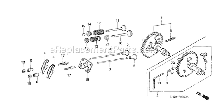Page B Diagram and Parts List for GX120K1 Type WKT2 - VIN# GC01-2000001-4299999 Honda Engine