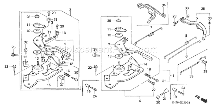Page D Diagram and Parts List for GX120K1 Type WKT2 - VIN# GC01-2000001-4299999 Honda Engine