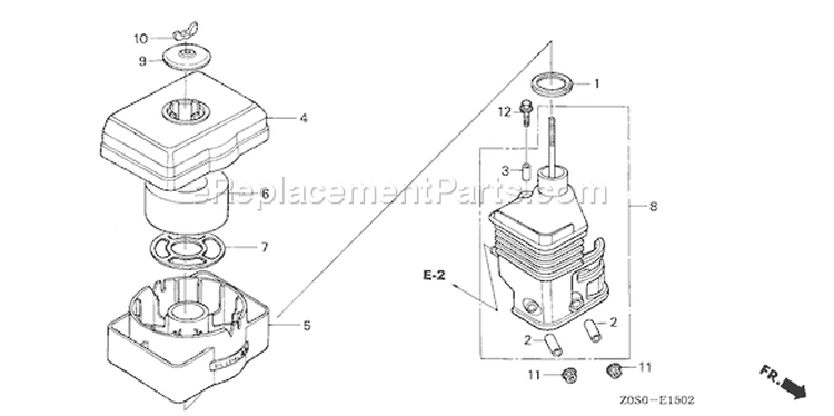 Page A Diagram and Parts List for GX120T1 Type QA2 - VIN# GCAAT-1000001-9999999 Honda Engine