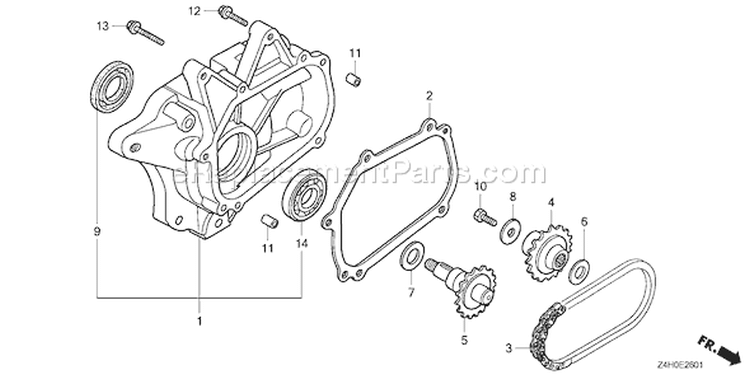 Page S Diagram and Parts List for GX120UT1 Type AR - VIN# GCAGT-1000001 Honda Engine