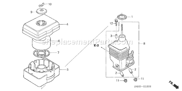 Page A Diagram and Parts List for GX120UT1 Type QME4 - VIN# GCAGT-1000001 Honda Engine