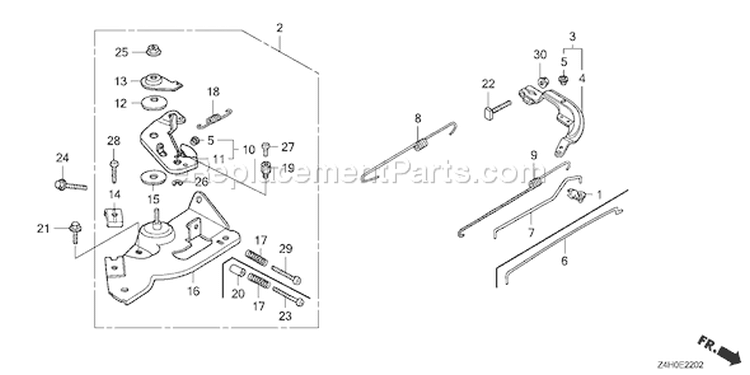 Page D Diagram and Parts List for GX120UT1 Type AR - VIN# GCAGT-1000001 Honda Engine