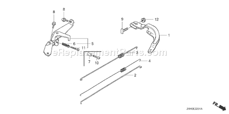 Page D Diagram and Parts List for GX120UT1 Type VEX7 - VIN# GCAGT-1000001 Honda Engine
