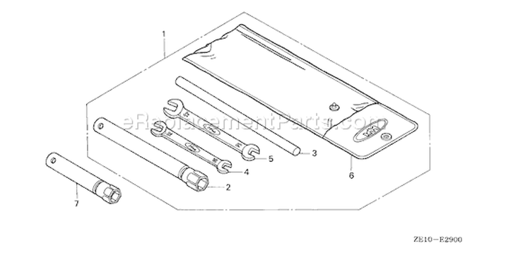 Page Q Diagram and Parts List for GX140 Type QXA - VIN# -1000001-3263982 Honda Engine