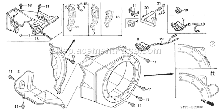 Page I Diagram and Parts List for GX160H1 Type QX2 - VIN# GCAAH-1000001-9999999 Honda Engine