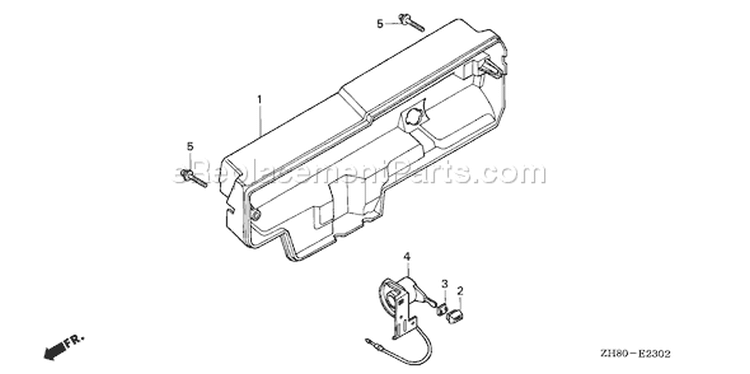 Page E Diagram and Parts List for GX160K1 Type VED2 - VIN# GC02-2000001-8669999 Honda Engine