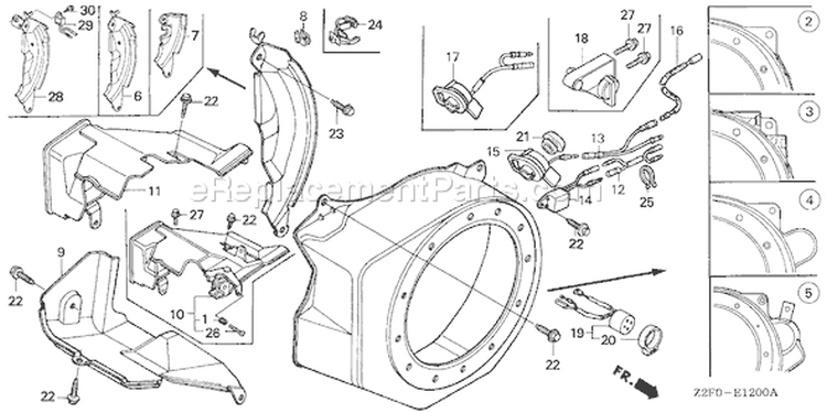Page I Diagram and Parts List for GX160K1 Type LD - VIN# GCAAK-1000001-8669999 Honda Engine