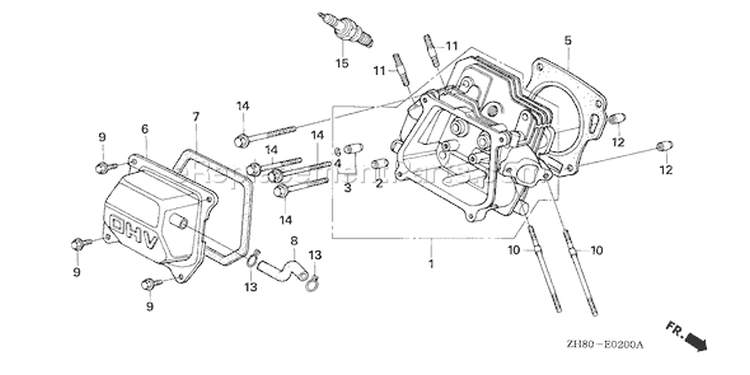 Page I Diagram and Parts List for GX160K1 Type QXE2 - VIN# GC02-8670001-9099999 Honda Engine