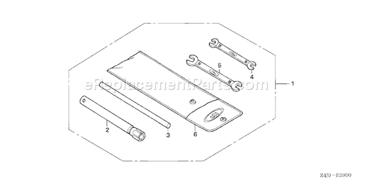 Page S Diagram and Parts List for GX160U1 Type EMA2 - VIN# GCACK-1000001-9999999 Honda Engine