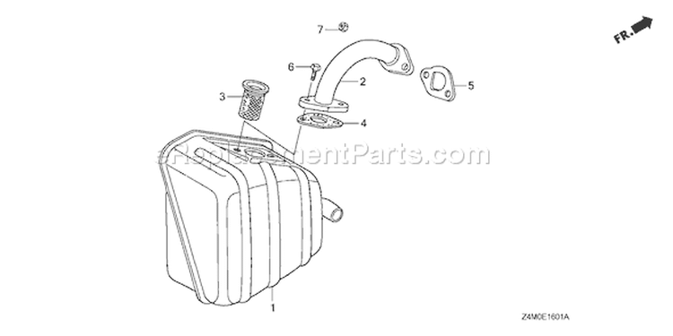 Page N Diagram and Parts List for GX160UT1 Type VPR9 - VIN# GCAFT-1000001 Honda Engine