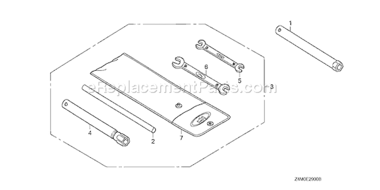 Page R Diagram and Parts List for GX160UT1 Type WKS - VIN# GCAFT-1000001 Honda Engine