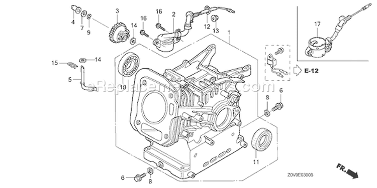 Page G Diagram and Parts List for GX200T Type VGG2 - VIN# GCACT-1000001-9999999 Honda Engine