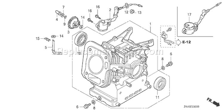 Page G Diagram and Parts List for GX200UT Type LXAU - VIN# GCAHT-1000001 Honda Engine