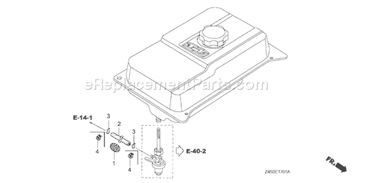 Page K Diagram and Parts List for GX200U Type VENN - VIN# GCAJK-1000001 Honda Engine