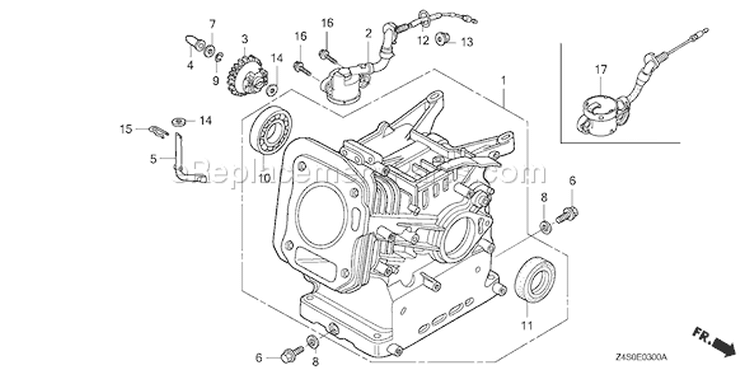 Page G Diagram and Parts List for GX200U Type HXU - VIN# GCAJK-1000001 Honda Engine